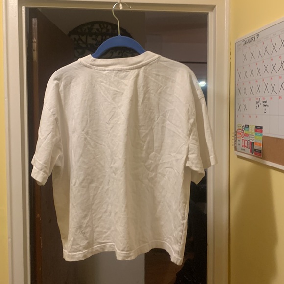 Primark white crop top shirt crew neck - Picture 2 of 7
